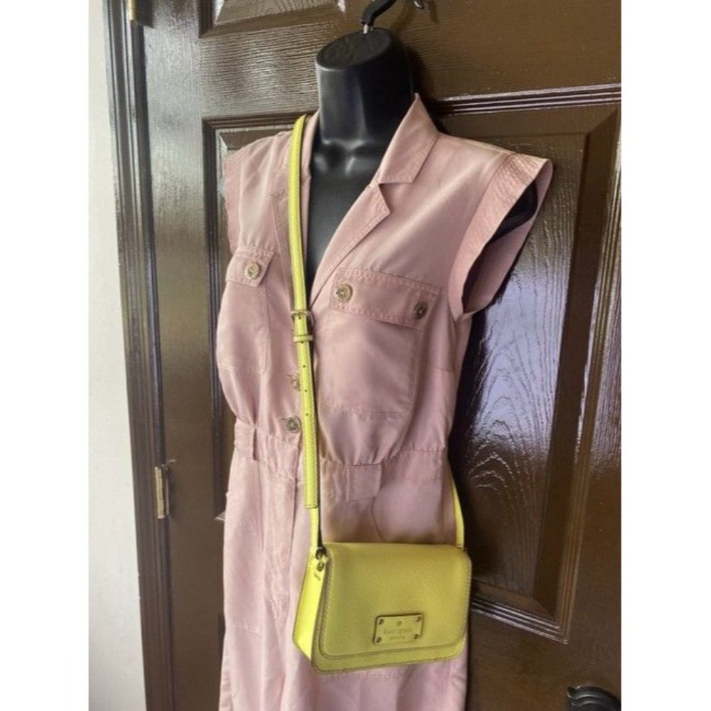 Kate Spade Small Yellow Leather Cross Body Bag - Picture 5 of 7